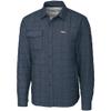 Cutter & Buck Men's Charcoal Denver Broncos Rainier Shirt Jacket view 1