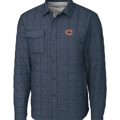 Cutter & Buck Men's Charcoal Chicago Bears Rainier Shirt Jacket
