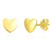 1 Pair Adabele Real 18K Yellow Gold Plated 925 Sterling Silver Hypoallergenic Stud Earrings Dainty Small Tiny Love Heart Ear Studs for Women Birthday Gift SSE94-2 view 1