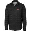 Cutter & Buck Men's Black San Francisco 49ers Rainier Shirt Jacket view 1