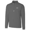 Cutter & Buck Men's Gray Kansas City Chiefs Traverse Quarter-Zip Pullover Jacket view 1