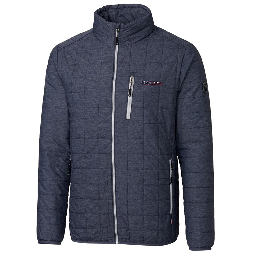 Cutter & Buck Men's Navy San Francisco 49ers Americana Rainier Full-Zip Jacket