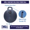 SWELL Wakesurf - Original Bumper Ball - Inflatable Raft Tie-Up Boat Fender Buoy (Grey) view 4