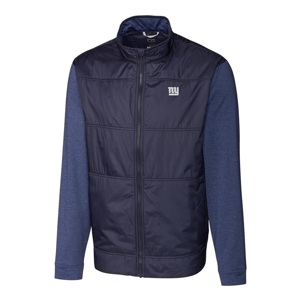 Cutter & Buck Men's Navy New York Giants Big & Tall Stealth Full-Zip Jacket