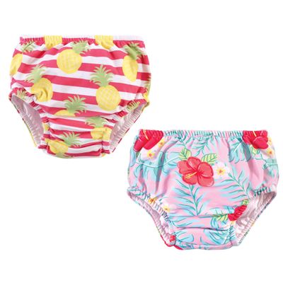 Hudson Baby Unisex Baby Swim Diapers, Tropical Floral, 18-24 Months
