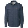 Cutter & Buck Men's Navy Denver Broncos Americana Rainier Full-Snap Shirt Jacket view 1
