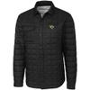 Cutter & Buck Men's Black Jacksonville Jaguars Rainier Shirt Jacket view 1