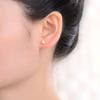 1 Pair Adabele Real 18K Yellow Gold Plated 925 Sterling Silver Hypoallergenic Stud Earrings Dainty Small Tiny Triangle Delta Ear Studs for Women Birthday Gift SSE91-2 view 2