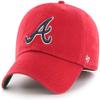 '47 MLB Alternate Clean Up Adjustable Hat, Adult (Atlanta Braves Red) view 1