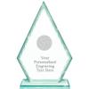 Real Crystal 7" Volleyball Trophy, Custom Engraved Volleyball Greenwhich Arrowhead Crystal Award, Choose Your Own Engraving Text, Prime view 1