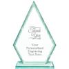 Real Crystal 7" Thank You Trophy, Custom Engraved Thank You Greenwhich Arrowhead Crystal Award, Choose Your Own Engraving Text, Prime view 1