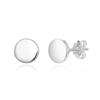 1 Pair Adabele Real Solid 925 Sterling Silver Hypoallergenic Stud Earrings Dainty Small Tiny Circle Disc Round Dot Ear Studs for Women Birthday Gift SSE90-1 view 3