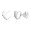 1 Pair Adabele Real Solid 925 Sterling Silver Hypoallergenic Stud Earrings Dainty Small Tiny Love Heart Ear Studs for Women Birthday Gift SSE94-1 view 1