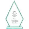 Real Crystal 7" Hole in One Trophy, Custom Engraved Hole in One Greenwhich Arrowhead Crystal Award, Choose Your Own Engraving Text, Prime view 1