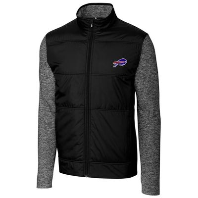 Cutter & Buck Men's Black Buffalo Bills Stealth Full-Zip Jacket