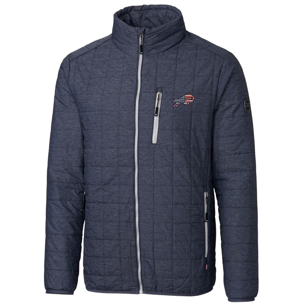 Cutter & Buck Men's Navy Buffalo Bills Americana Rainier Full-Zip Jacket