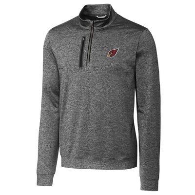 Cutter & Buck Men's Gray Arizona Cardinals Stealth Quarter-Zip Jacket