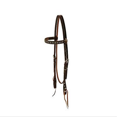 Downunder Horsemanship Antique Dots Headstall (Chocolate)