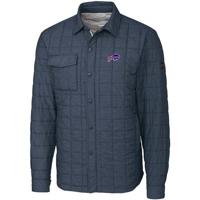 Cutter & Buck Men's Charcoal Buffalo Bills Big & Tall Rainier Shirt Jacket