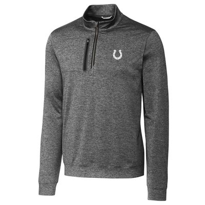Cutter & Buck Men's Gray Indianapolis Colts Stealth Quarter-Zip Jacket