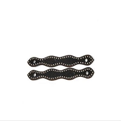 Downunder Horsemanship Dotted Slobber Straps (Chocolate Dotted, One-Piece)