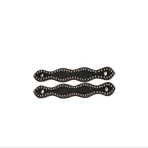 Downunder Horsemanship Dotted Slobber Straps (Chocolate Dotted, One-Piece)