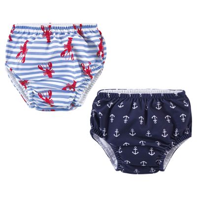 Hudson Baby Unisex Baby Swim Diapers, Anchors, 5 Toddler