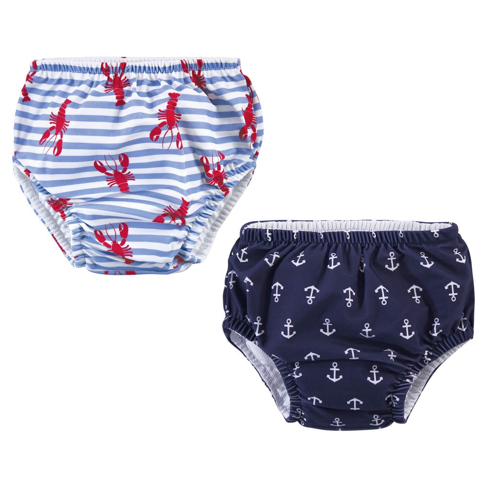 Hudson Baby Unisex Baby Swim Diapers, Anchors, 5 Toddler