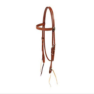 Downunder Horsemanship Antique Dots Headstall (Chestnut)