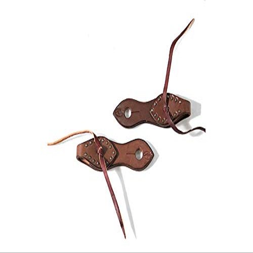 Downunder Horsemanship Dotted Slobber Straps (Chestnut Dotted, Two-Piece)