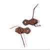 Downunder Horsemanship Dotted Slobber Straps (Chestnut Dotted, Two-Piece) view 1