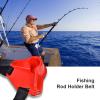 RiToEasysports Fishing Fighting Waist Belt,Adjustable Waist Belt Fishing Rod Pole Holder Waist Fighting Belt Fish Tackle Accessories(20 * 15 * 7cm-red) Fishing Rods And Accessories view 2