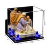 Better Display Cases Versatile Acrylic Display Case - Small Rectangle Box with Mirror, Dark Blue Risers, Wall Mount and Clear Base 8.25" x 6" x 6.75" (V45/A003) view 2
