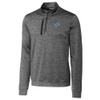 Cutter & Buck Men's Gray Detroit Lions Stealth Quarter-Zip Jacket view 1