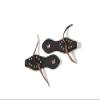 Downunder Horsemanship Dotted Slobber Straps (Chocolate Dotted, Two-Piece) view 1