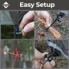 onewind 1210 ft Hammock Tarp, Ultralight Versatile Camping Tarp Lightweight Waterproof Silnylon Hammock Rain Fly with Doors, Easy to Setup with Stuff Sack Tent Stakes, Dark Grey view 4