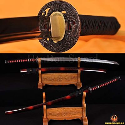 GLW Sword Handforged Samurai Japanese Sword Full Tang Blade Katana 1060 High Carbon Steel Oil Quenched Customized Metal Craft Hawk Knife