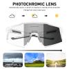 KAPVOE Photochromic Cycling Glasses MTB Clear Mountain Bike Transition Bicycle Sunglasses for Men Women - K9022 view 3