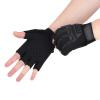 GREUS Kids Half Finger Cycling Gloves Mittens Breathable Non Slip Fingerless Bike Riding Gloves Shockproof Sports Training Gloves UV Protection Outdoor Skateboard Gloves for Boys Girls 6-10Y view 2