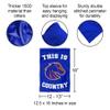 Boise State Broncos This is Broncos Country Garden Banner Flag view 3