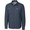 Cutter & Buck Men's Charcoal Denver Broncos Rainier Shirt Jacket view 1