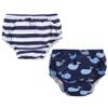 Hudson Baby Unisex Baby Swim Diapers, Whales, 3 Toddler view 1