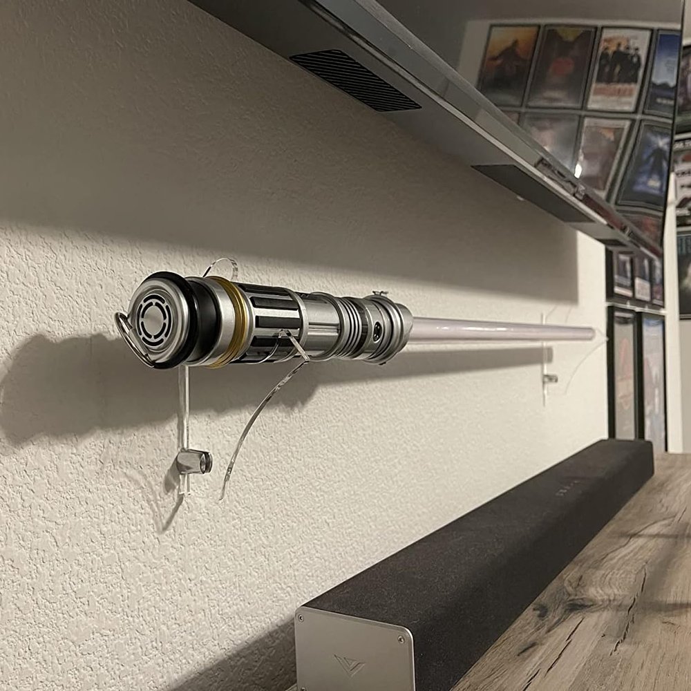 WANLIAN Lightsaber Stand Wall-Mounted Lightsaber Stand Suitable for Lightsaber Stand Lightsaber Sword Lightsaber Saber (Transparent 1 PES)