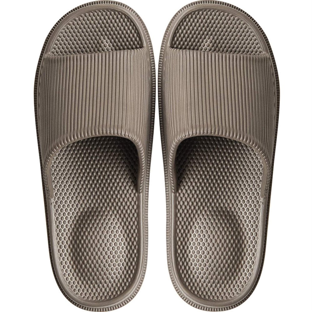 HNGM Sliders Ladies Slippers Summer Men's Slippers Shower Sandals Bathroom Soft Sole Slippers (Color : Coffee, Shoe Size : 36)