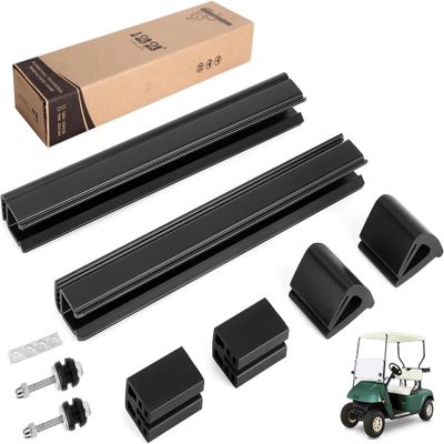 10L0L EZGO Golf Cart Windshield Mounting Clips Kit for EZGO TXT DCS PDS 1994-2013, Fit 3/4" Square Tube, OEM# EGWHC12, EGWHC10, 618485