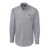Cutter & Buck Men's Charcoal Baltimore Ravens Big & Tall Stretch Gingham Long Sleeve Woven Button Down Shirt view 1
