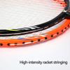 KEVENZ Badminton Racket Set, 2 Carbon Fiber Badminton Racquet, 3 Goose Feather Badminton Birdie, 2 Racket Grip and 1 Carring Bag (Black & Orange) view 3