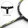 KEVENZ Badminton Racket Set, 2 Carbon Fiber Badminton Racquet, 3 Goose Feather Badminton Birdie, 2 Racket Grip and 1 Carring Bag (Black & Orange) view 4