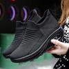 TBBY Women's Casual Air Cushion Platform Mesh Mules Sneaker Mary Jane Sports Shoes Black view 3