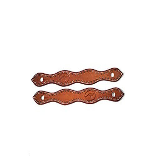 Downunder Horsemanship Dotted Slobber Straps (Chestnut Dotted, One-Piece)